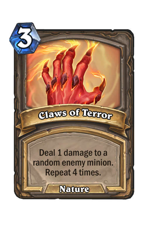 Claws of Terror Hearthstone kártya