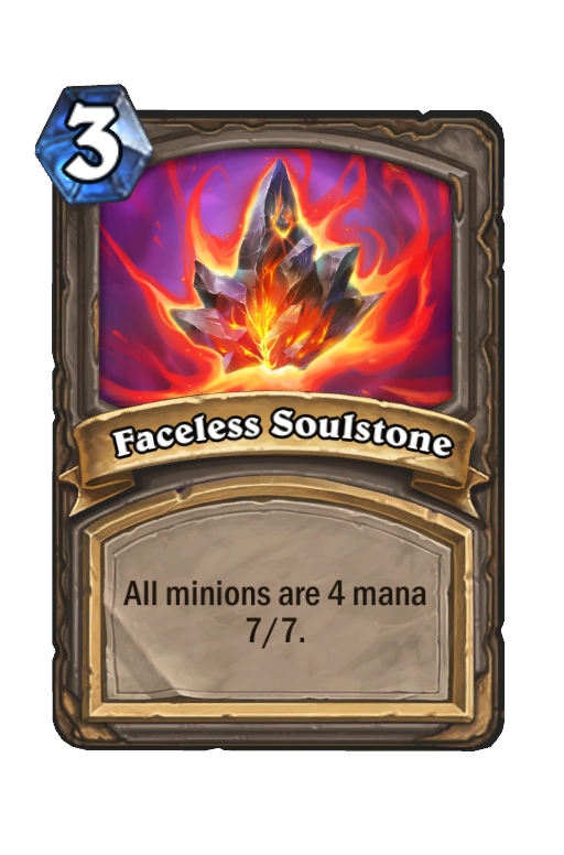 Faceless Soulstone Hearthstone kártya