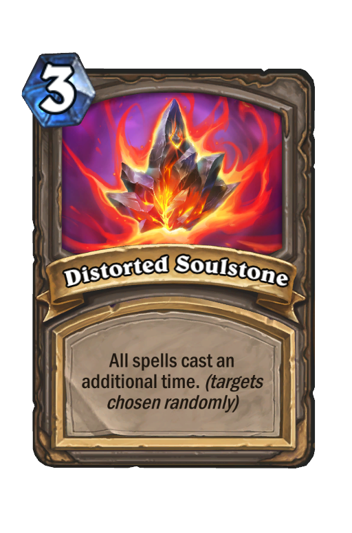Distorted Soulstone Hearthstone kártya