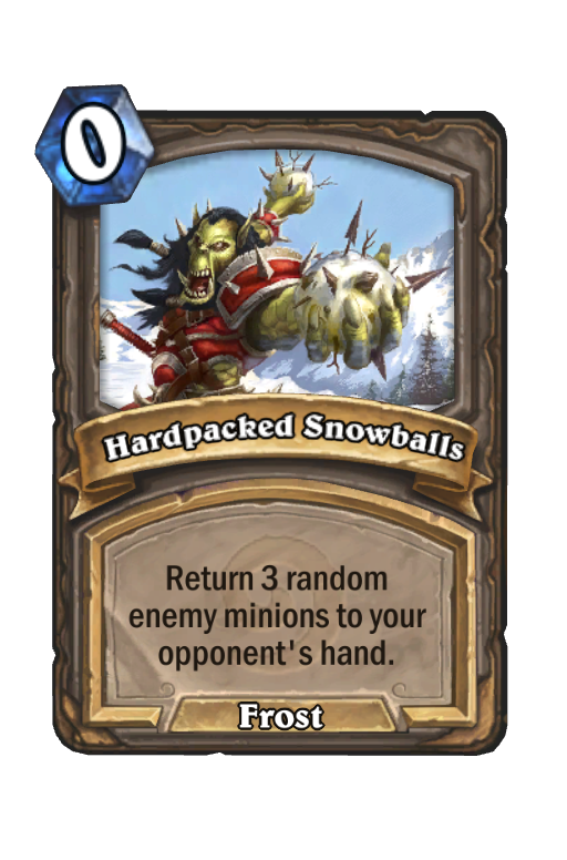 Hardpacked Snowballs (Kocsma) Hearthstone kártya