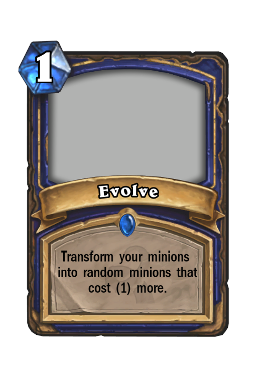Evolve Hearthstone kártya