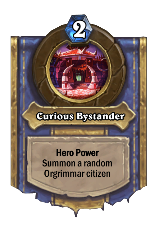 Curious Bystander Hearthstone kártya