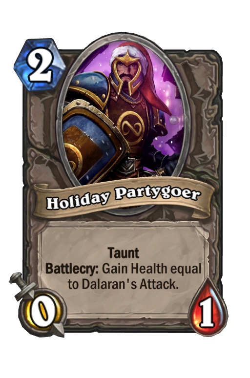 Holiday Partygoer Hearthstone kártya