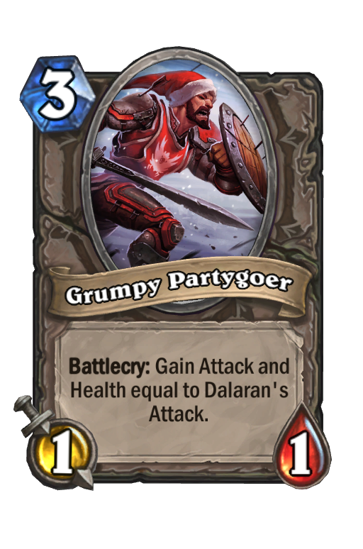 Grumpy Partygoer Hearthstone kártya