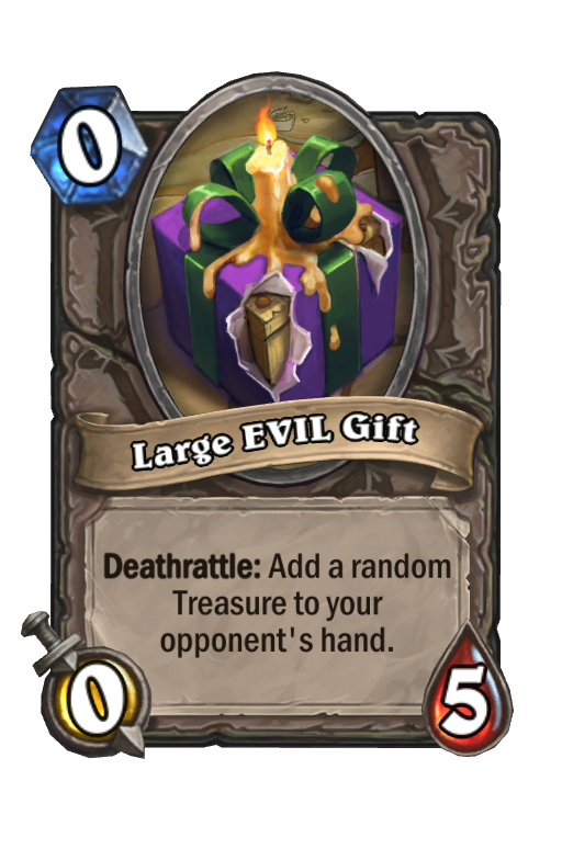 Large EVIL Gift Hearthstone kártya