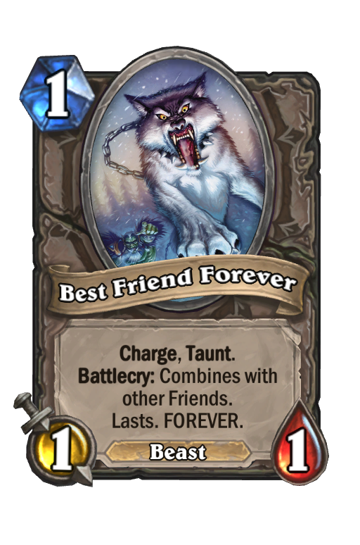 Best Friend Forever Hearthstone kártya