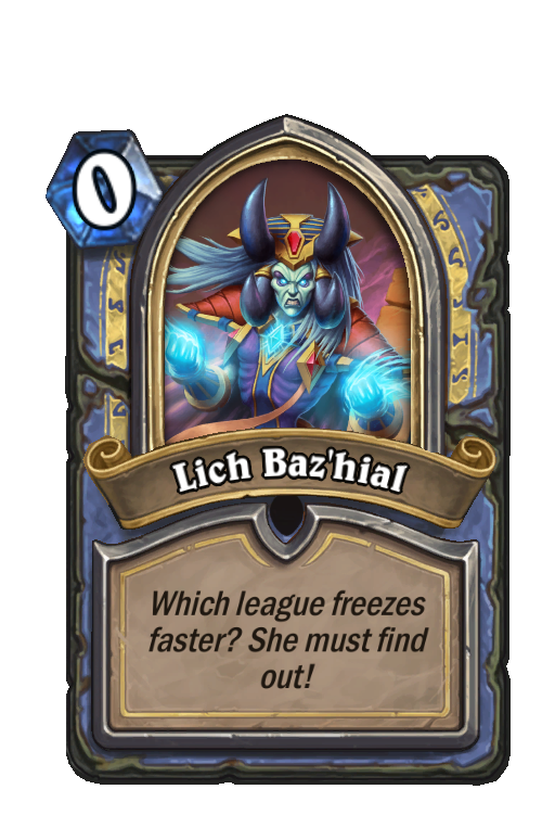 Lich Baz'hial Hearthstone kártya
