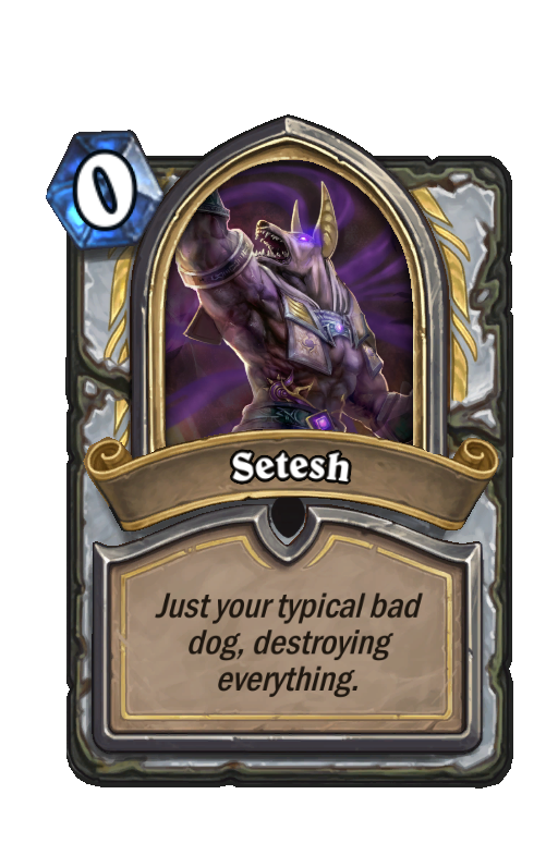 Setesh Hearthstone kártya