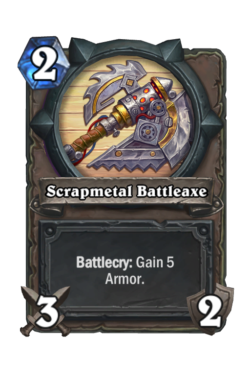 Scrapmetal Battleaxe Hearthstone kártya