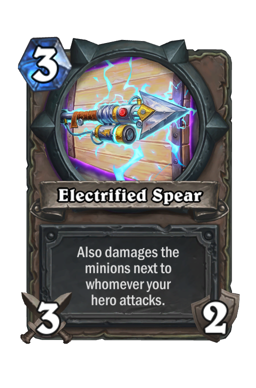 Electrified Spear Hearthstone kártya