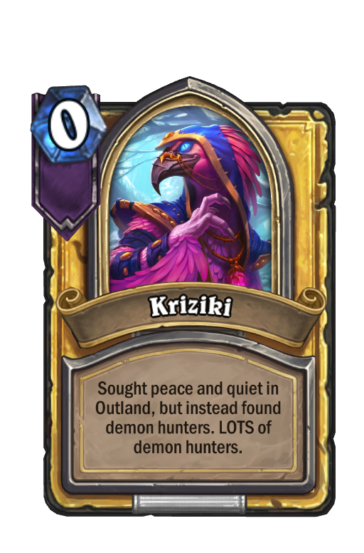 Kriziki Hearthstone kártya