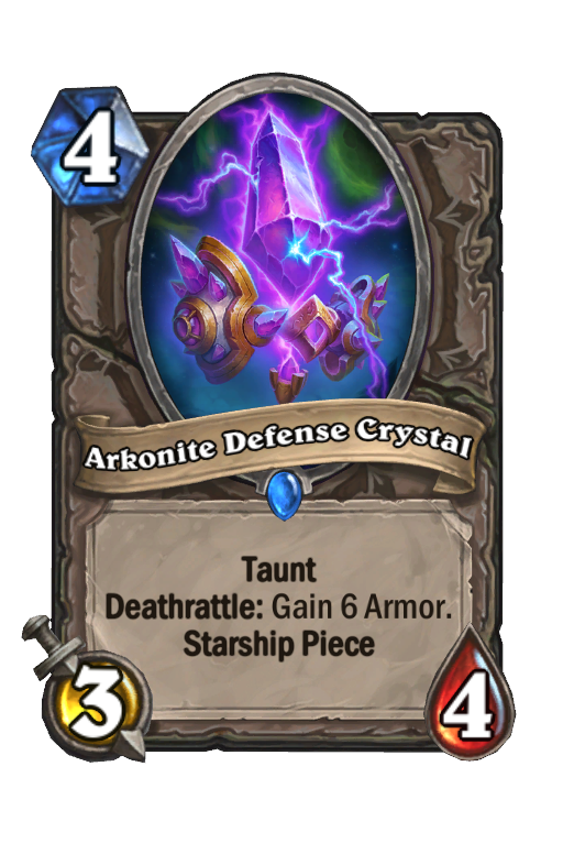 Arkonite Defense Crystal Hearthstone kártya