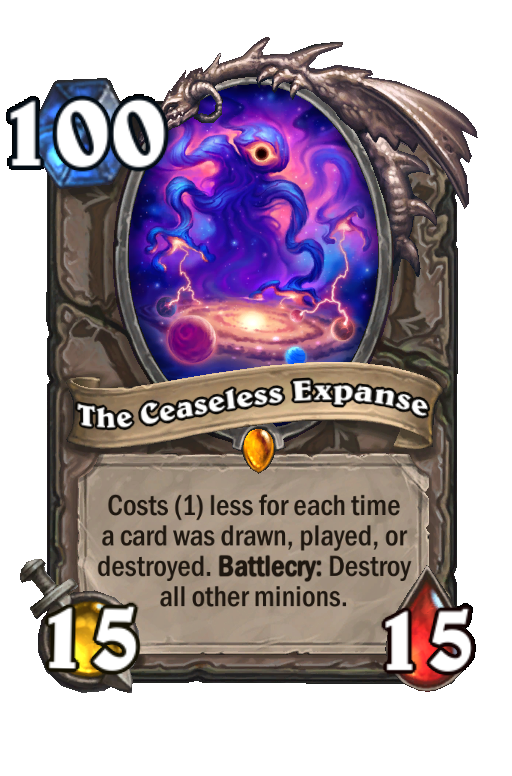The Ceaseless Expanse Hearthstone kártya