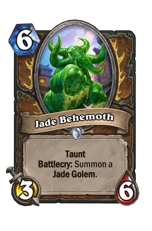 Jade Behemoth Hearthstone kártya