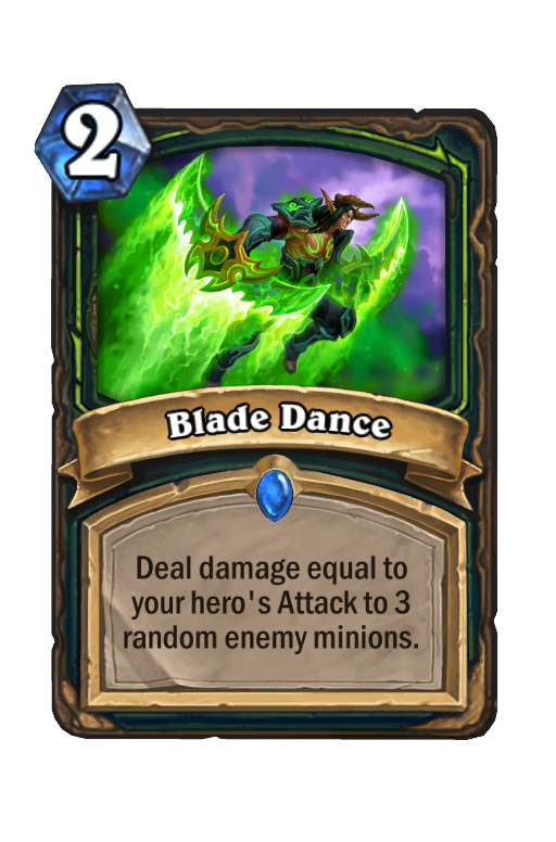 Blade Dance Hearthstone kártya