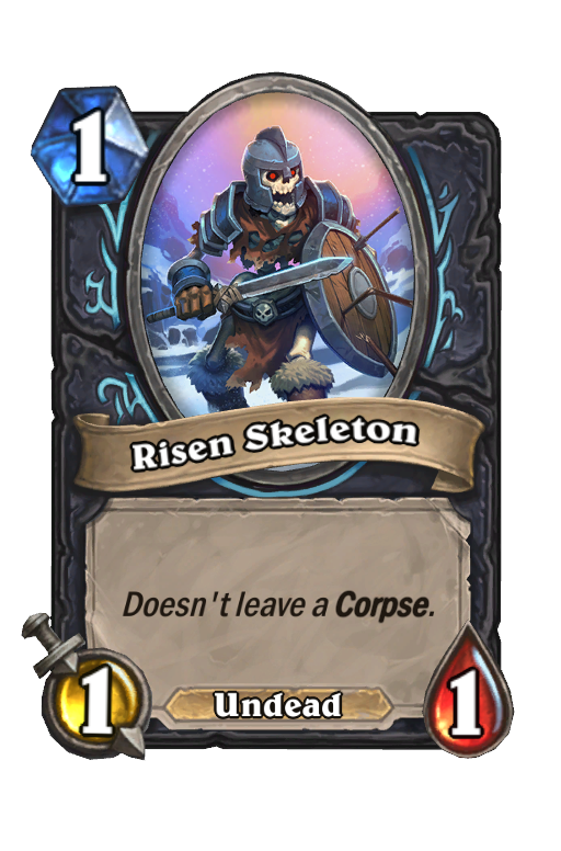 Risen Skeleton Hearthstone kártya