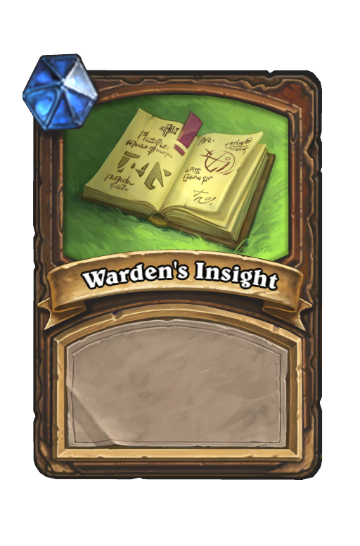 Warden's Insight Hearthstone kártya