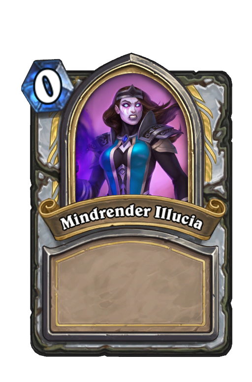 Mindrender Illucia Hearthstone kártya