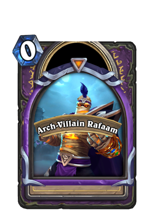 Arch-Villain Rafaam Hearthstone kártya