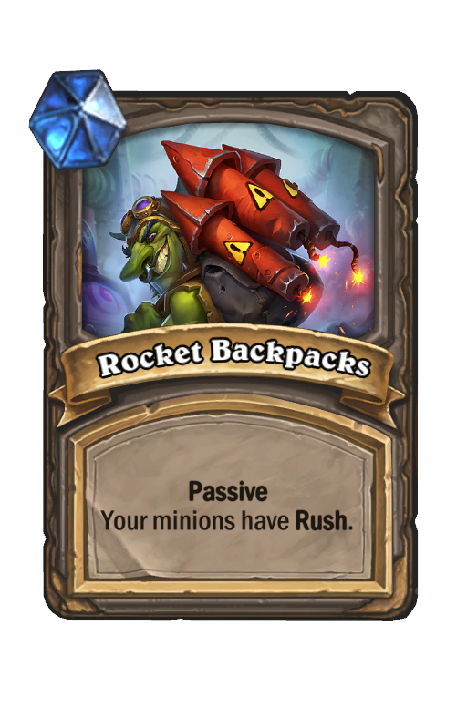 Rocket Backpacks Hearthstone kártya