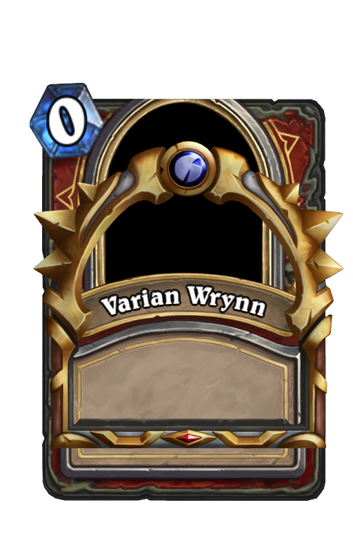 Varian Wrynn Hearthstone kártya