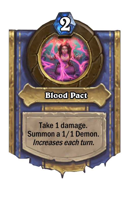 Blood Pact Hearthstone kártya