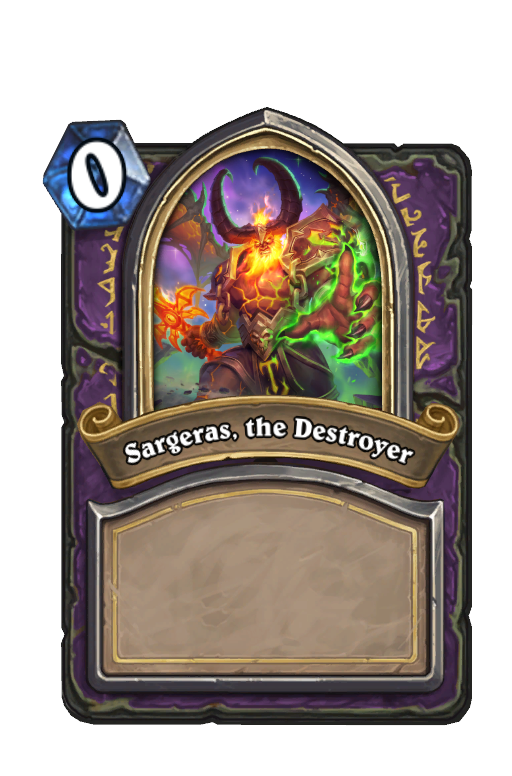 Sargeras, the Destroyer Hearthstone kártya