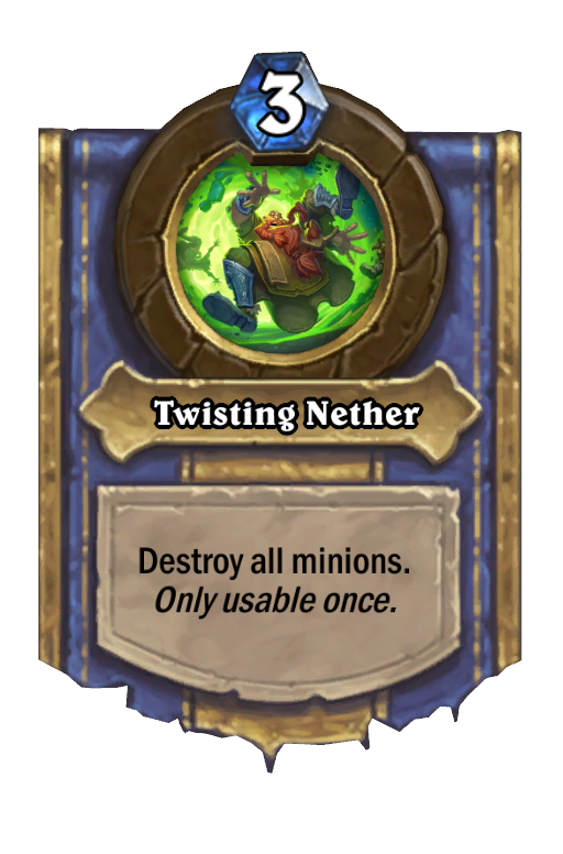 Twisting Nether Hearthstone kártya