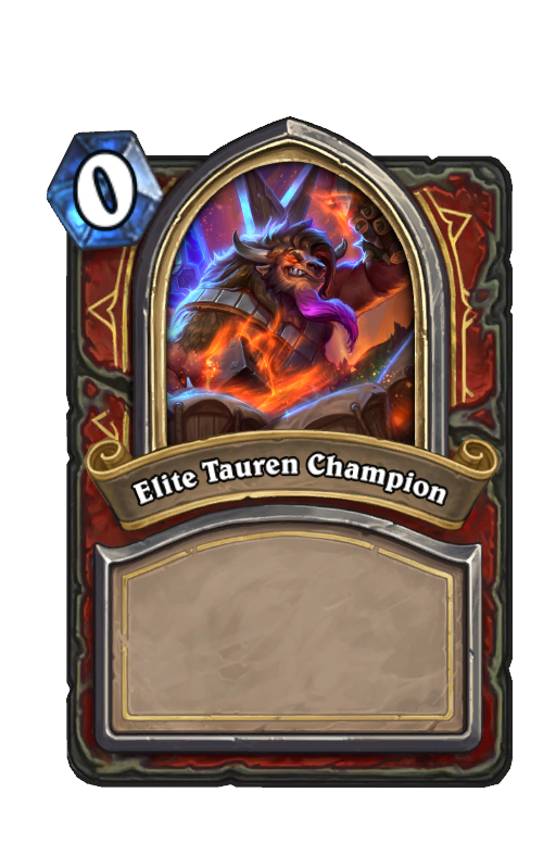 Elite Tauren Champion Hearthstone kártya