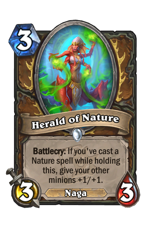 Herald of Nature Hearthstone kártya