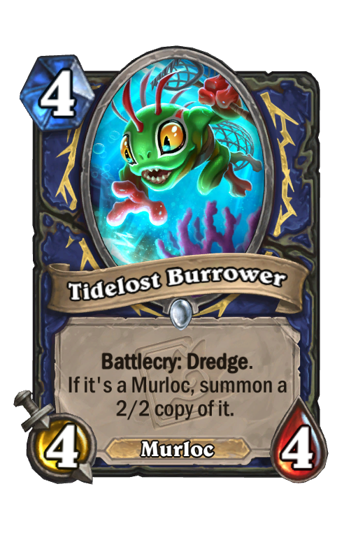 Tidelost Burrower Hearthstone kártya