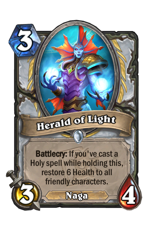Herald of Light Hearthstone kártya