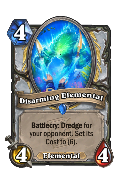 Disarming Elemental Hearthstone kártya