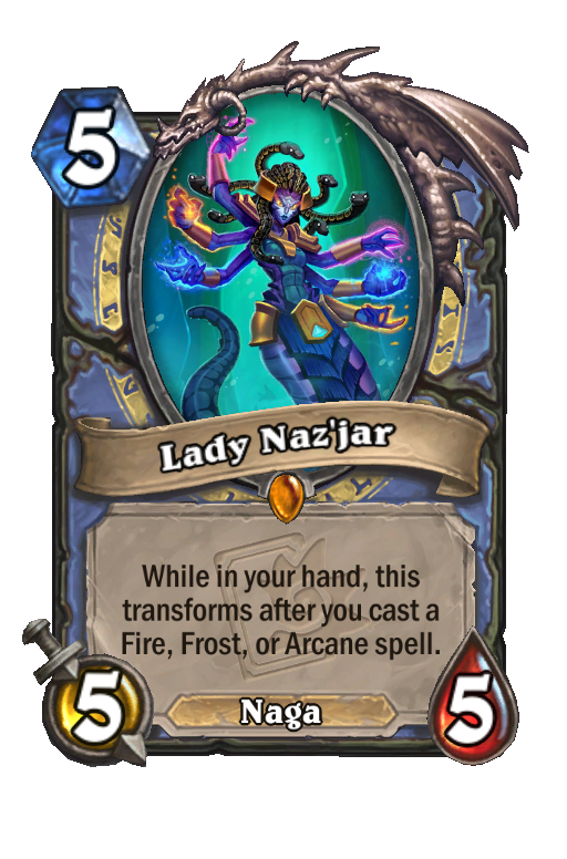 Lady Naz'jar Hearthstone kártya