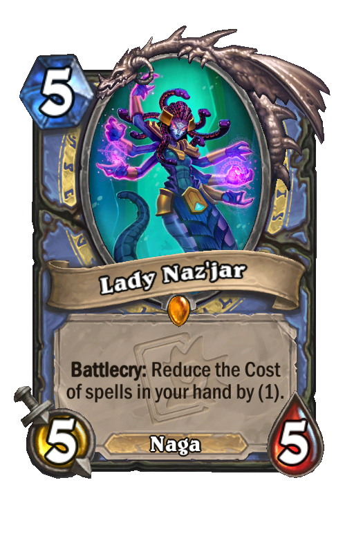 Lady Naz'jar Hearthstone kártya