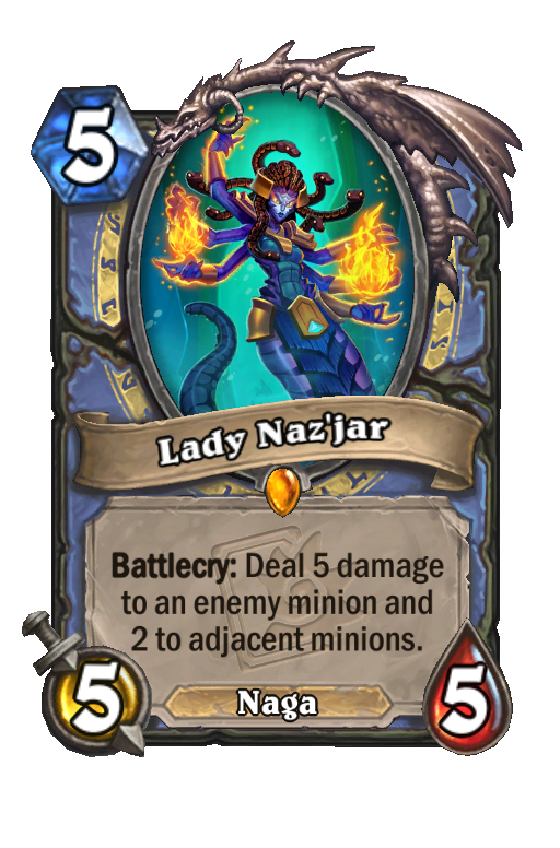 Lady Naz'jar Hearthstone kártya