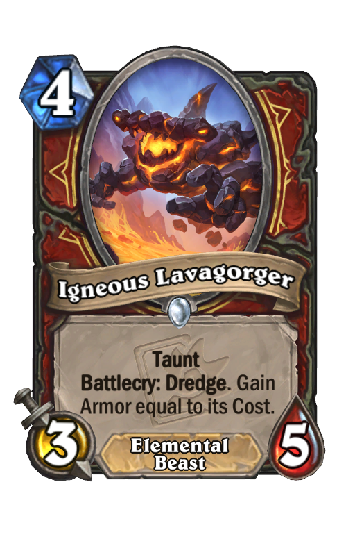 Igneous Lavagorger Hearthstone kártya