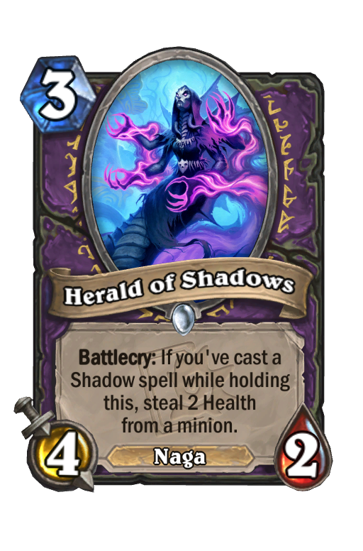 Herald of Shadows Hearthstone kártya