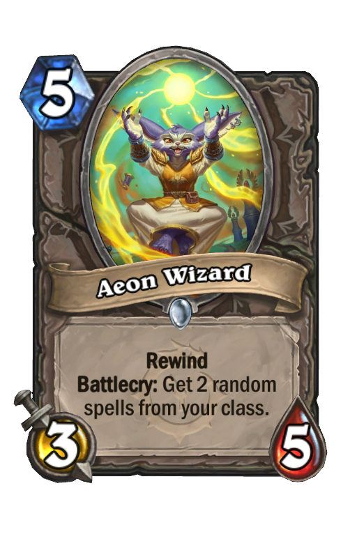 Aeon Wizard Hearthstone kártya