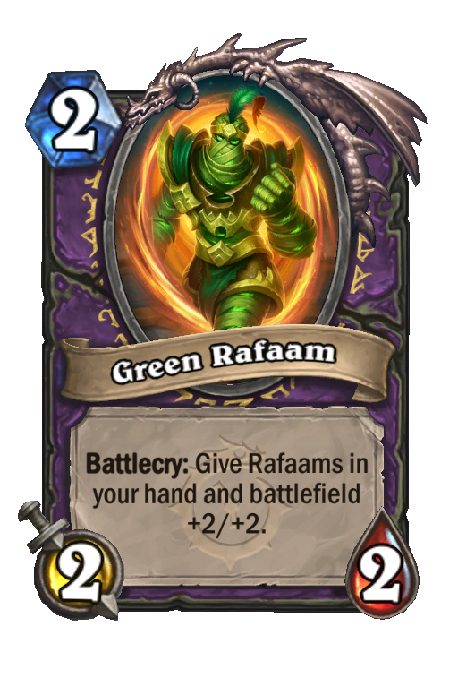 Green Rafaam Hearthstone kártya