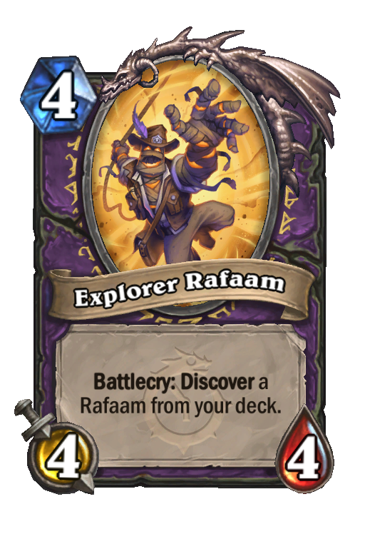 Explorer Rafaam Hearthstone kártya
