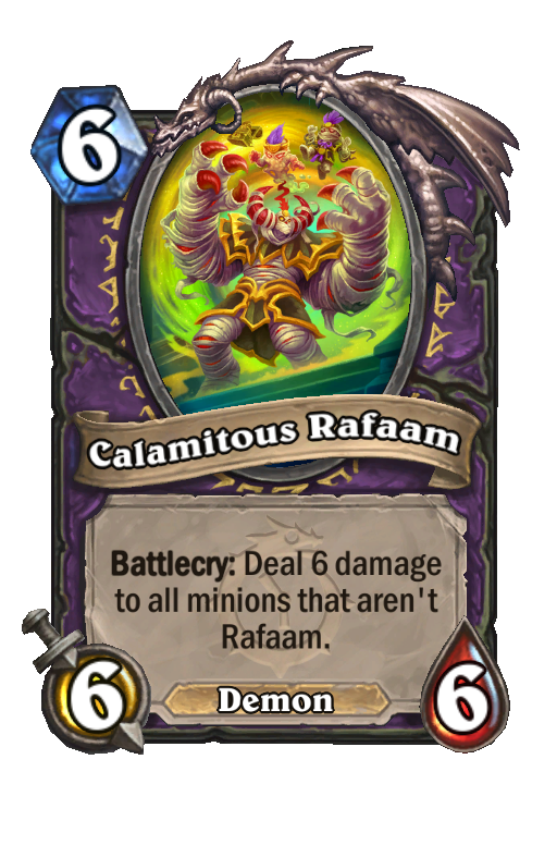 Calamitous Rafaam Hearthstone kártya