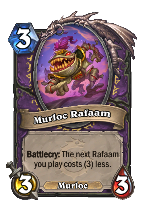 Murloc Rafaam Hearthstone kártya