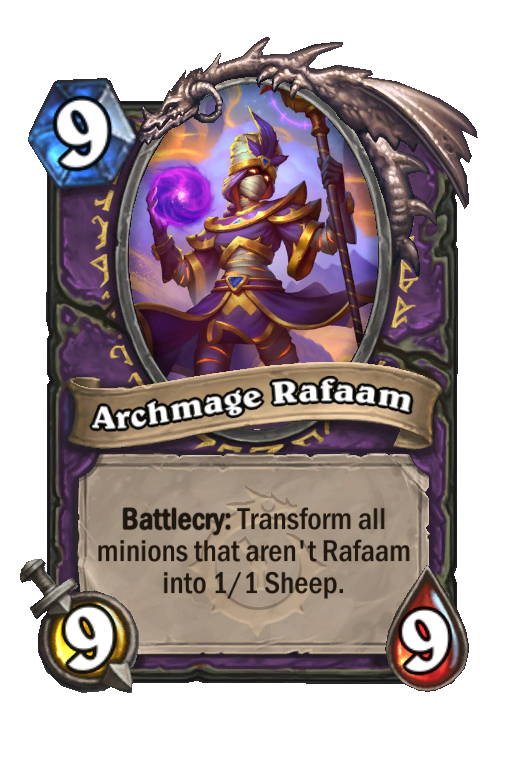 Archmage Rafaam Hearthstone kártya