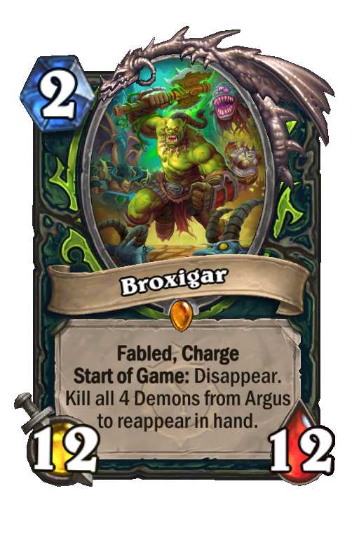 Broxigar Hearthstone kártya