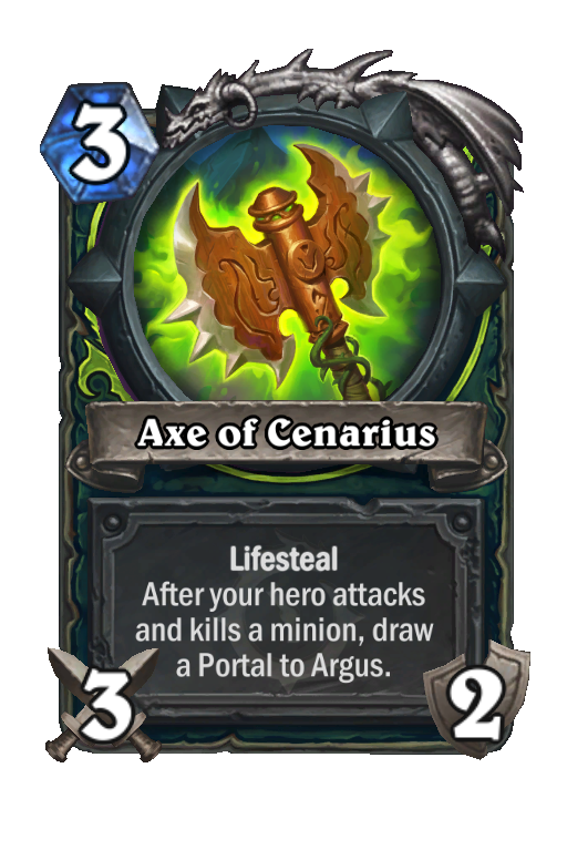 Axe of Cenarius Hearthstone kártya