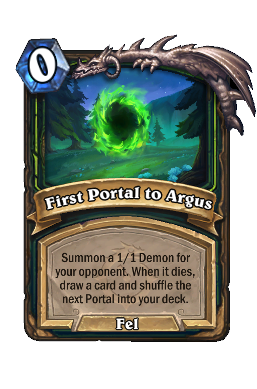 First Portal to Argus Hearthstone kártya