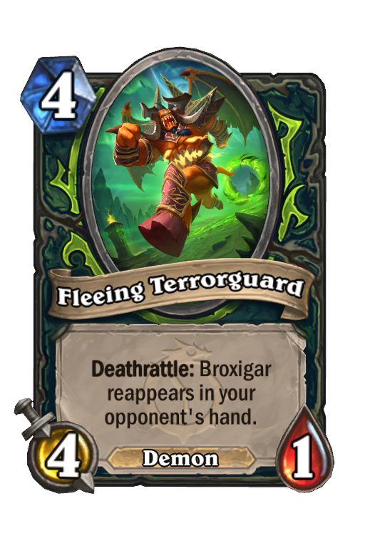 Fleeing Terrorguard Hearthstone kártya