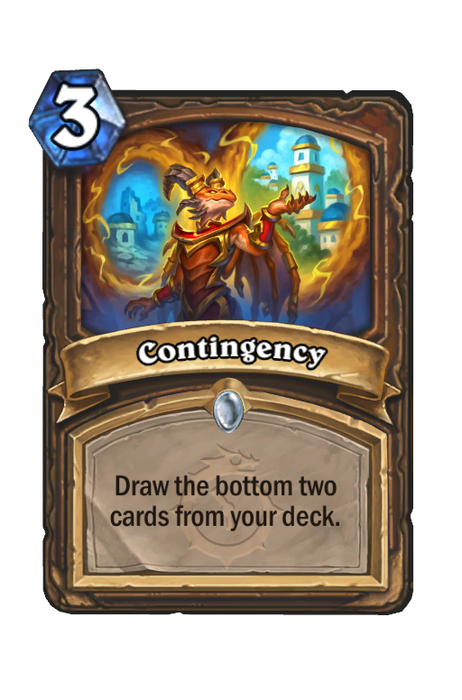 Contingency Hearthstone kártya