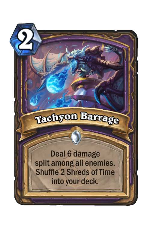 Tachyon Barrage Hearthstone kártya